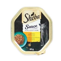 SHEBA CREAZIONI IN SALSA TACCHINO - POLLO - VERDURE VASCHETTA 85gr
