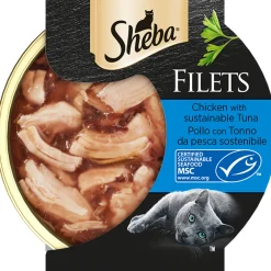 SHEBA FILETS POLLO CON TONNO LATTINA 60 grammi