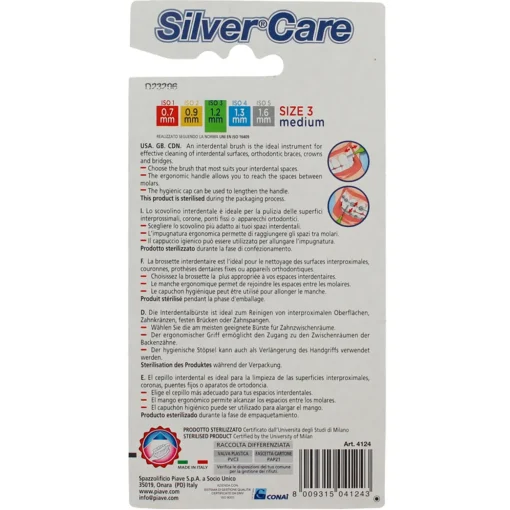 SILVER CARE SCOVOLINO INTERDENTALE MEDIUM 6 PEZZI  mm 1,2  ISO 3