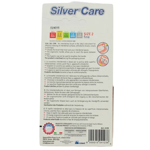 SILVER CARE SCOVOLINO INTERDENTALE FINE 6 PEZZI mm 0,9  ISO 2