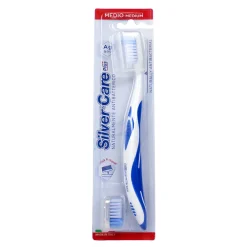 SILVER CARE SPAZZOLINO PLUS MEDIO + RICAMBIO NEW 4737