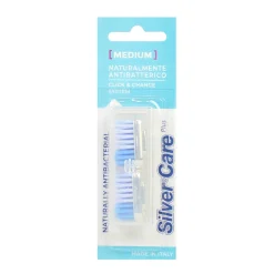 SILVER CARE TESTINE RICAMBIO SPAZZOLINO MEDIE 2 PZ.
