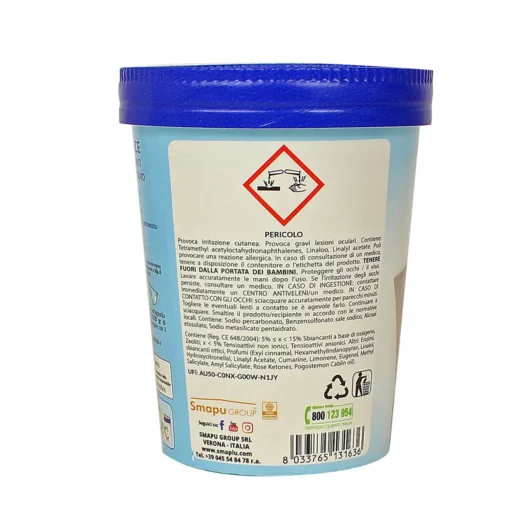 SMAPIU BOMBA LAVATRICE CRISTALLI SUPERPROFUMATI FIORI DI CAMPO DETERGENTE SUPER CONCENTRATO 30 LAVAGGI BARATTOLO 500 grammi