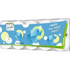 SMILE ECO LUCART CARTA IGIENICA 10 ROTOLI 2 VELI 155 STRAPPI