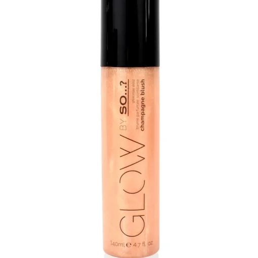 SO...? GLOW BY ACQUA PROFUMATA GLITTER SHIMMER MIST CHAMPAGNE BLUSH 140 ML