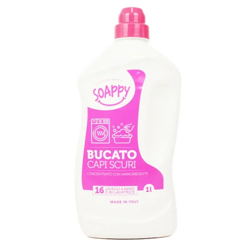 SOAPPY DETERSIVO BUCATO A MANO e LAVATRICE CAPI SCURI 1 LT