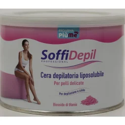SOFFIDEPIL CERA DEPILATOIRA TITANIO VASO 400 ML