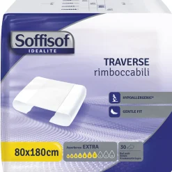 SOFFISOF TRAVERSE IDEALITE 80x180 RIMBOCCABILE ASSORBEZA EXTRA 30 PZ  DISPOSITIVO MEDICO CE DI CLASSE 1