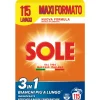 SOLE DETERSIVO POLVERE BUCATO LAVATRICE 3 IN 1 BIANCO SPLENDENTE FUSTO 115 LAVAGGI