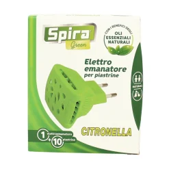 SPIRA GREEN CITRONELLA ELETTROEMANATORE + 10 PIASTRINE