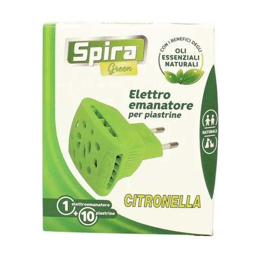 SPIRA GREEN CITRONELLA ELETTROEMANATORE + 10 PIASTRINE