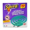 SPIRA INSETTICIDA ANTI ZANZARE IDEALE PER SOGGIORNI IN LUOGHI APERTI 10 SPIRALETTE