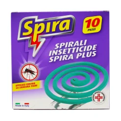 SPIRA INSETTICIDA ANTI ZANZARE IDEALE PER SOGGIORNI IN LUOGHI APERTI 10 SPIRALETTE