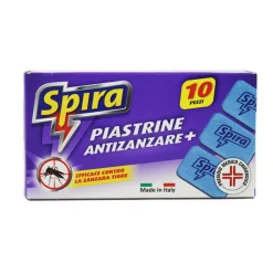 SPIRA PIASTRINE ANTI-ZANZARA PER ELETTROEMANATORE 10 PZ
