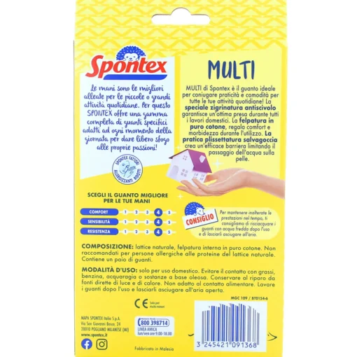 SPONTEX GUANTI MULTI SMALL TAGLIA S 6/6,5