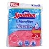 SPONTEX MICROFIBRA CON SPUGNA 17,5x20 3 PZ