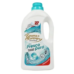 SPUMA DI SCIAMPAGNA DETERSIVO BUCATO LAVATRICE FRESCO PURO IGIENIZZANTE 27 LAVAGGI 1215 ML