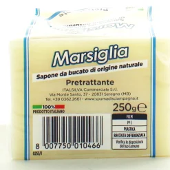 SPUMA DI SCIAMPAGNA SAPONE BUCATO PEZZI CUBO MARSIGLIA 250 GRAMMI