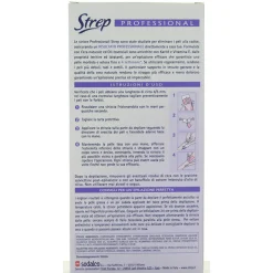 STREP 12 STRISCE DEPILATORIE CORPO VITAMINA E PROFESSIONALI.