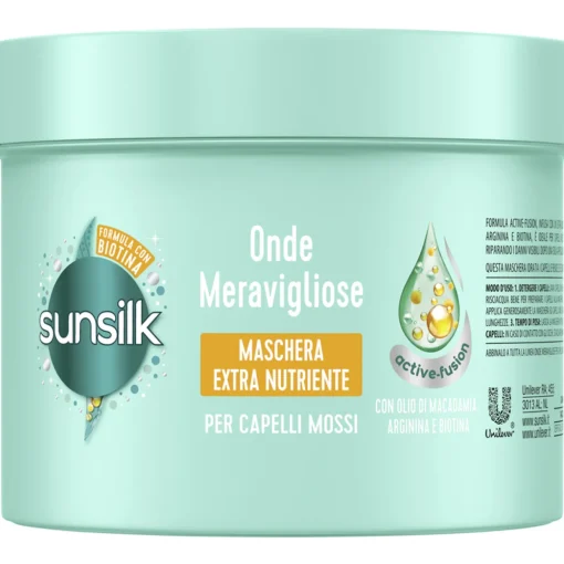 SUNSILK MASCHERA CAPELLI ONDE MERAVIGLIOSE EXTRA NUTRIENTE VASO 440 ML