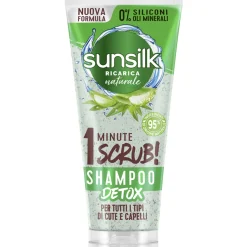SUNSILK SHAMPOO DETOX SCRUB ALOE VERA 1 MINUTE TUTTI I TIPI DI CUTE E CAPELLI TUBO 200 ML