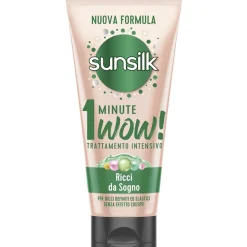 SUNSILK TRATTAMENTO INTENSIVO 1 MINUTE WOW! RICCI DA SOGNO CAPELLI RICCI DEFINITI ED ELASTICI 180 ML