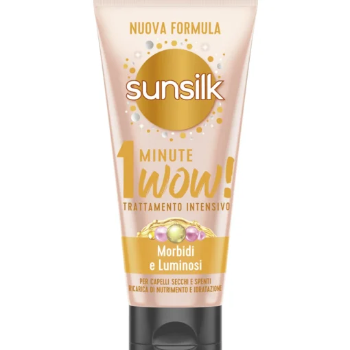 SUNSILK TRATTAMENTO INTENSIVO 1 MINUTE WOW! MORBIDI E LISCI CAPELLI SECCHI E SPENTI 180 ML