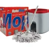 SUPER FIVE KIT ROTOMOP 5.0 > SECCHIO, MOP CON FRANGE IN MICROFIBRA POWER CON SISTEMA LAVA & ASCIUGA