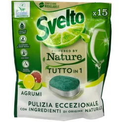 SVELTO TABS 15 LAVAGGI NATURE TUTTO IN 1 AGRUMI