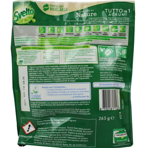 SVELTO TABS 15 LAVAGGI NATURE TUTTO IN 1 AGRUMI
