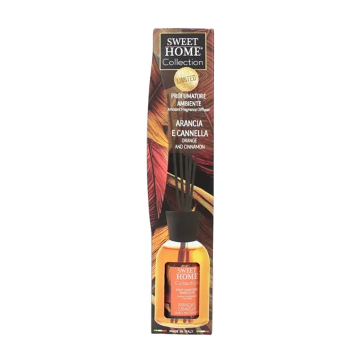 SWEET HOME PROFUMATORE AMBIENTE CON BASTONCINI ARANCIA & CANNELLA 100 ML
