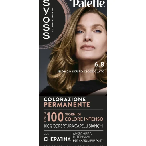 SYOSS by PALETTE COLORAZIONE PERMANENTE CON CHERATINA 6-8 BIONDO SCURO CIOCCOLATO