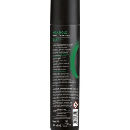 SYOSS by PALETTE LACCA MAX HOLD TENUTA FORTE CON COMPLESSO VITAMINICO DI LUNGA DURATA 3in1 STYLING, PROTEZIONE, TENUTA 300 ML