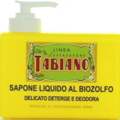 TABIANO SAPONE LIQUIDO MANI AL BIOZOLFO DISPENSER 250 ML - SPECIALITA' DI SALSOMAGGIORE TERME