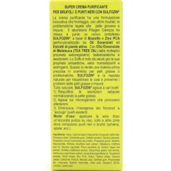 TABIANO SUPER CREMA PURIFICANTE CON SULFOZIN PER BRUFOLI E PUNTI NERI TUBO 50 ML - SPECIALITA' DI SALSOMAGGIORE TERME