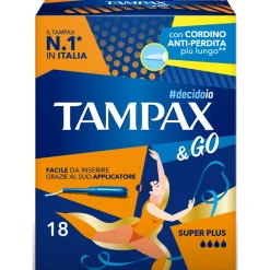 TAMPAX & GO ASSORBENTI INTERNI SUPER PLUS 18 PZ