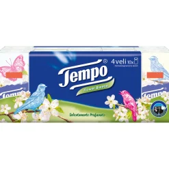 TEMPO FAZZOLETTI 10 PACCHETTI x 9 FAZZOLETTI 4 VELI FLOWER BREEZE