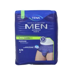 TENA MEN ACTIVE FIT PANTS PLUS MISURA S/M 9 PZ  SLIP ASSORBENTI MASCHILI DISPOSITIVO MEDICO CE CL1