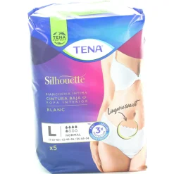 TENA SILHOUETTE BLANC VITA BASSA MUTANDINE ASSORBENTI FEMMINILI 5 PZ TAGLIA L DISPOSITIVO MEDICO CE CL1