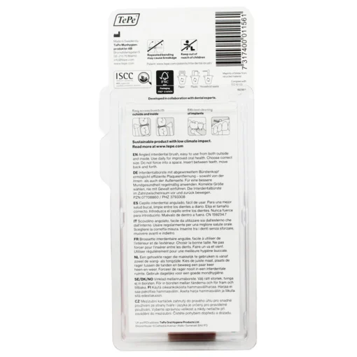 TEPE SCOVOLINO ANGLE BLUE ISO SIZE 3 mm0,6 BLISTER 6 PZ