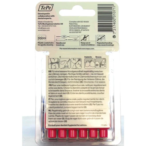 TEPE SCOVOLINO ROSA 0,4mm BLISTER 6 PZ