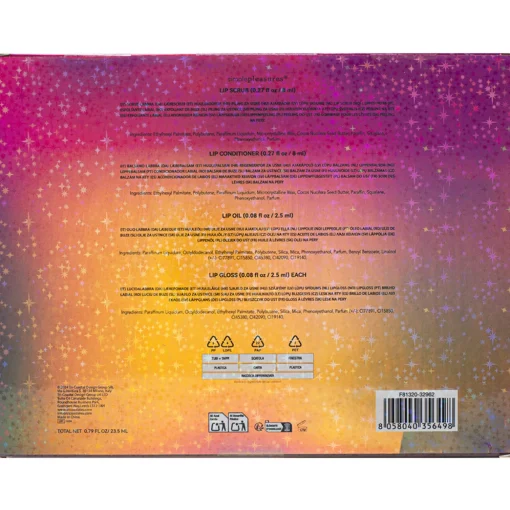 TRI COASTAL GLOW SET 5 LIP CARE - SCRUB - CONDITIONER - LIP OIL - 2 LIP GLOSSES
