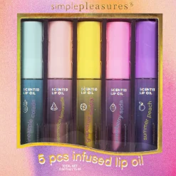 TRI COASTAL SET 5 INFUSED LIP OIL MISTI NELLE FRAGRANZE