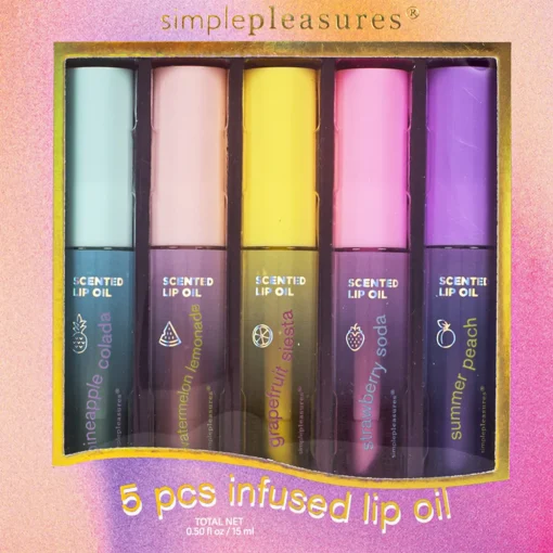 TRI COASTAL SET 5 INFUSED LIP OIL MISTI NELLE FRAGRANZE