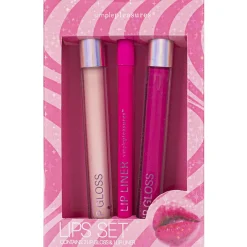 TRI COASTAL SET 2 LIP GLOSS e 1 LIP LINER