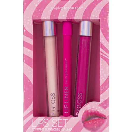 TRI COASTAL SET 2 LIP GLOSS e 1 LIP LINER