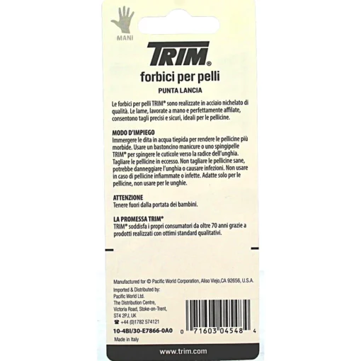 TRIM FORBICE PELLI PUNTA LANCIA 3,5"10-4 BI