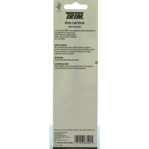 TRIM LIMA CARTONE CM.17 7 PZ.12-35 BI