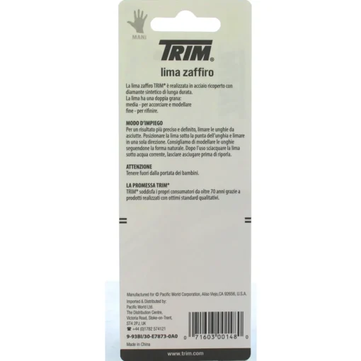 TRIM LIMA ZAFFIRO PROFESSIONAL CM.13 9-93 BI