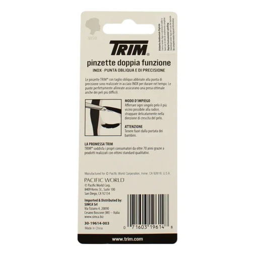 TRIM PINZETTA INOX DOPPIA FUNZIONE 5-71 BI